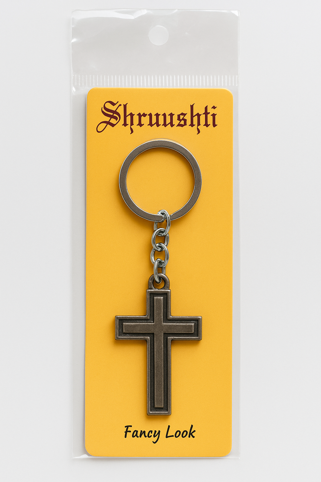Classic Cross Keychain – Fancy Look, Premium Finish