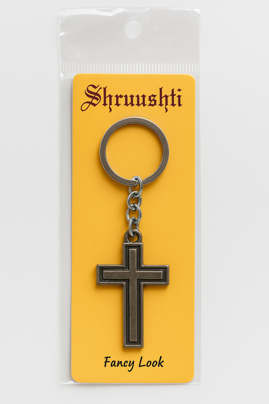 Classic Cross Keychain – Fancy Look, Premium Finish