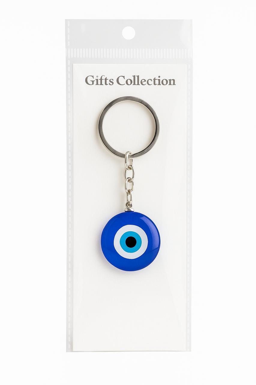 Blue Evil Eye Keychain – Protective Nazar Keyring for Keys & Bags